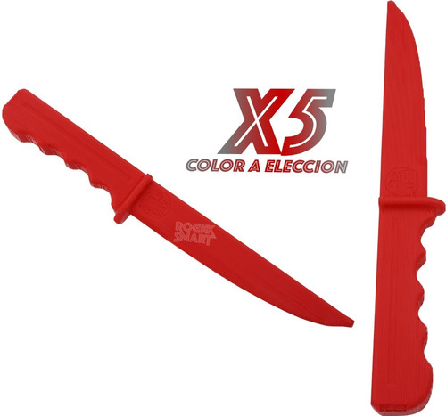 X5 Cuchillo Plastico Practica Defensa Entrenamiento