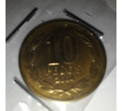 Moneda 10 Pesos 2004 Km 228