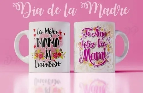 Plantillas Tazas Sublimación Día De La Madre Mamá Abuela M1