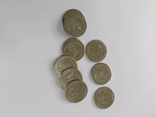 P 100 Fichas De Acero Inoxidable Para Juegos De Arcade 25 X