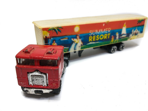 Camión Con Acoplado Rojo Summer Resort Art Usado