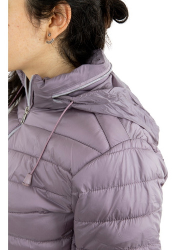 Imagen 5 de 5 de Campera Nena Niña Inflable Capucha Oculta