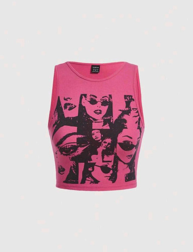 Crop Top Iconic Shein Importado Remera Aesthetic 