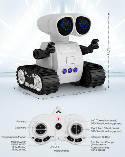 Robot Control Remoto Emo Robótico Recargable+walkie Talkie