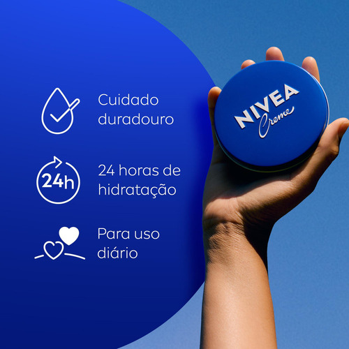 Nivea Creme Lata 145g - Hidratação Intensa Para Sua Pele Nivea