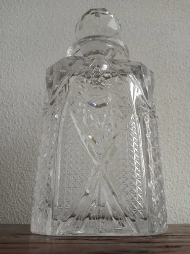 Licorera De Cristal Tallado (Usado)