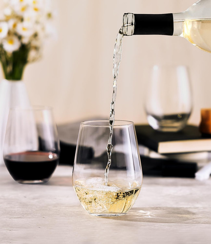 Juego De 6 Copas De Vino De Plástico Sin Tallo, Copa De Vino