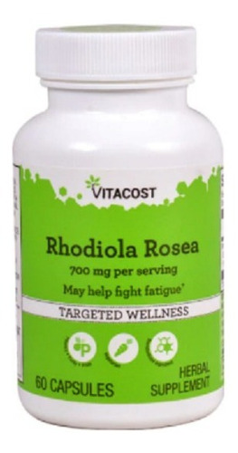  Rhodiola Rosea Estandarizado 700 Mg 60 Cápsulas 