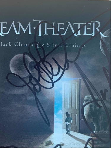 Cd Dream Theater Black Clouds Autografiado X Banda Completa