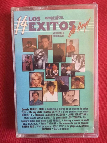 Los 14 Exitos De Hoy Cassette,pablo Ruiz,tatiana,bose,new (Usado)