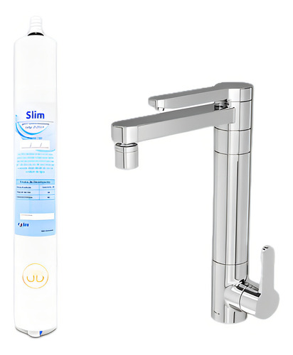 Refil Filtro Vela Compatível Com Torneira Deca Twin Couple 1148 1140 2240 Cor Branco