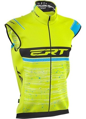 Imagem 1 de 2 de Corta Vento Colete Ert Cycling Team Azul E Rosa