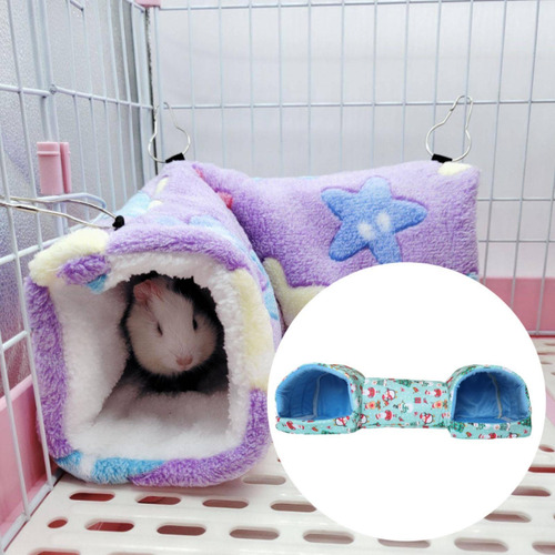 Hamster Tunnel Tube Play Habitat Rabbits Boneco De Neve Azul