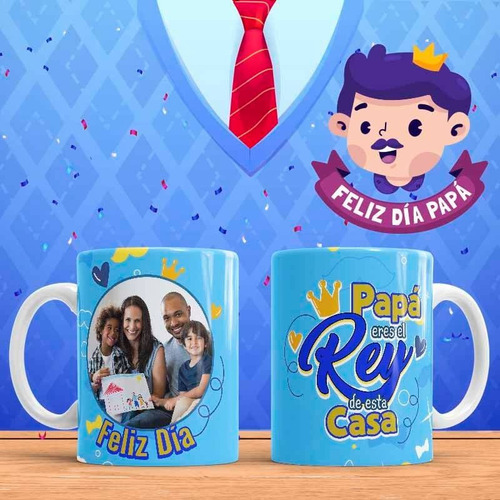 12 Diseños Digitales Dia Del Padre Png Tazas Editables Foto