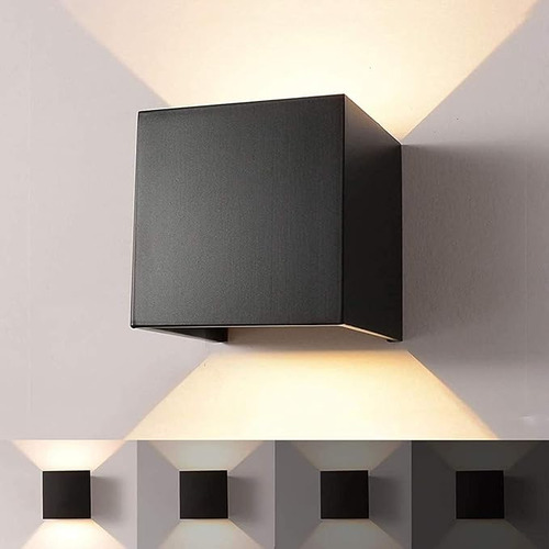 Pack X6 Lampara Led Para Pared Exterior Aplique Terraza Esca