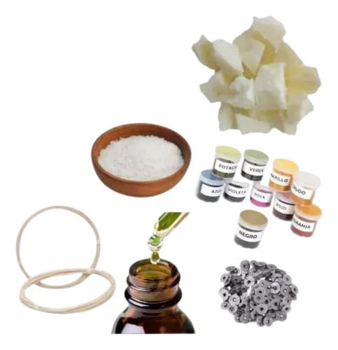 Kit Cera De Soja Para Hacer Velas + Esencias.