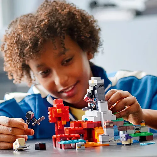 Juguete De Construcción Lego Minecraft The Ruined Portal 211
