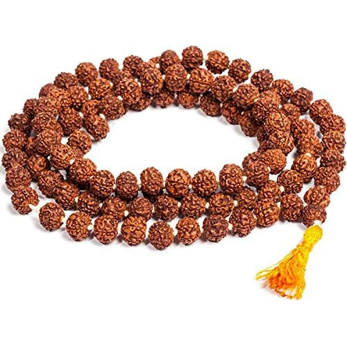 Mala De Rudraksha De 5 Mukhi Energizada 108 Cuentas De ...