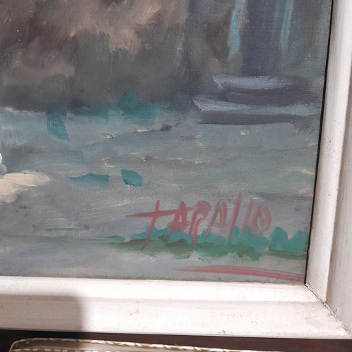 Imagem 7 de 7 de Quadro Rodolfo Tarallo Óleo 100 Cm X 50 Cm. Pintor Uruguaio