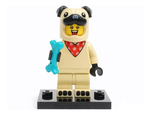 Lego Minifigura 5 Chico Con Disfraz De Pug Serie 21 71029