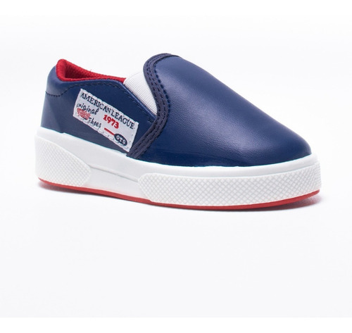 Imagen 2 de 8 de Zapatilla Pancha Toy Azul Vinilo (talle 20 Al 26) Art 3319z