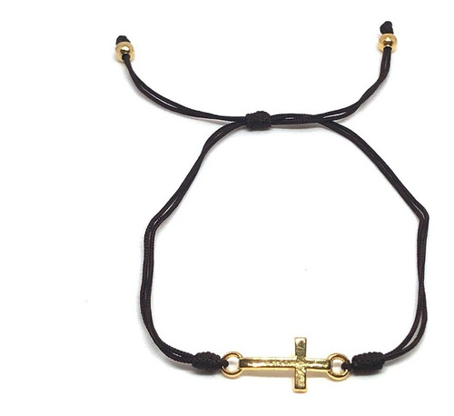 Imagen 2 de 6 de 20 Pulseras Hilo Cruz Chapa De Oro Recuerdo C/tarjeta