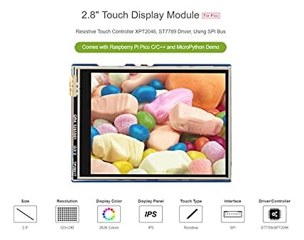 Módulo De Pantalla Táctil De 2.8 Pulgadas De 2.8 Pulgadas Pa