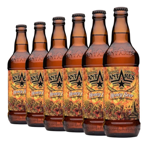 Cerveza Antares Honey Pack 6 X 500ml. 