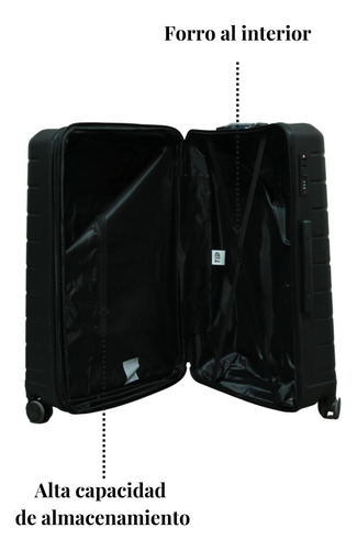 Maleta De Viaje Negra Grande 10 Kg Y 25 Kg Equipaje Mano