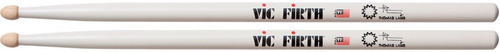 Baquetas Punta De Madera De 16 1/8in Vic Firth Thomas Lang Color Blanco