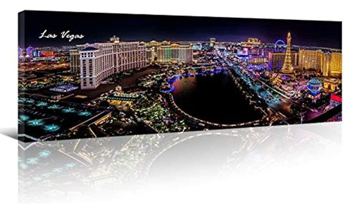 Las Vegas Skyline Arte De Pared Para Sala De Estar Paisaje U