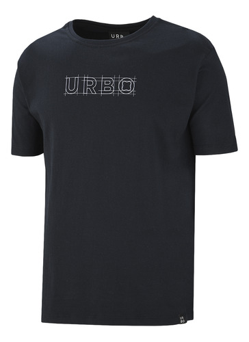 Remera Urbo Stream Hombre En Negro | Moov