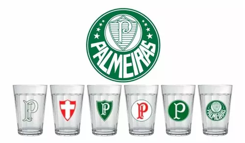 Porcolândia 1914 - O Mundo Dos Nossos Sonhos - Jogo de 6 Copos Americanos  Palmeiras