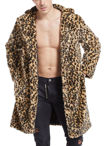 Piel Sintética De Lana K Para Hombre, Diseño De Leopardo, Pa