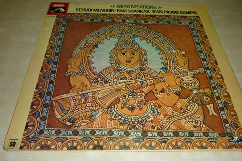 Menuhin Shankar Rampal Improvisaciones Vinilo Excelente 