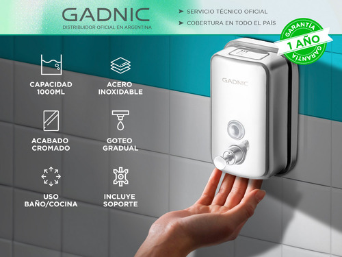 Dispenser Simple Ducha Shampoo Acondicionador Soporte Pared