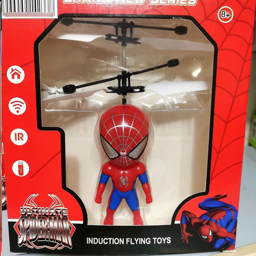 Juguete Volador Spiderman Con Sensor De Infrarrojos Rojo