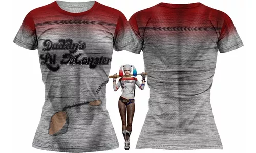 Camiseta Da Arlequina Coringa Blusa Roupa Harley Quinn