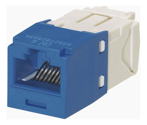 Conector Jack Rj45 Estilo Tg, Categoría 6, Color Azul