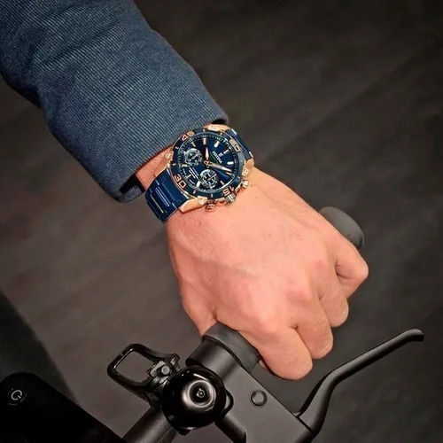 Imagen 4 de 7 de Reloj Festina Hombre Hibrido Ed Limitada Azul Rose F20549.1