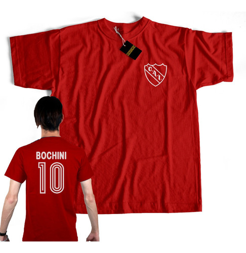 Remera Independiente 10 De Bochini - El Bocha - 100% Algodon