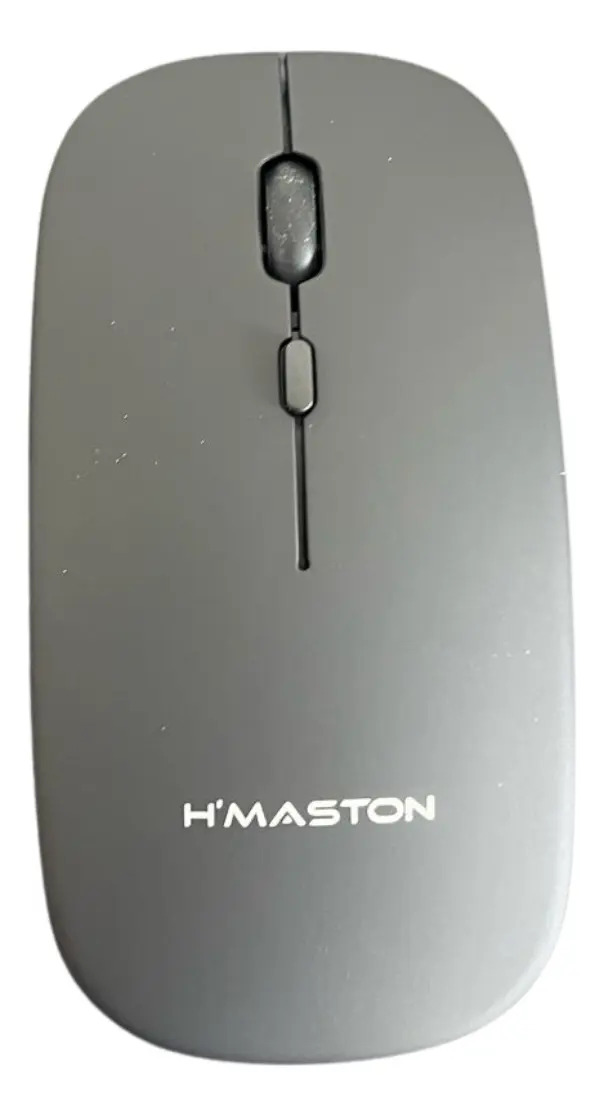 Mouse Sem Fio H'maston 2.4G Ergonômico Cinza