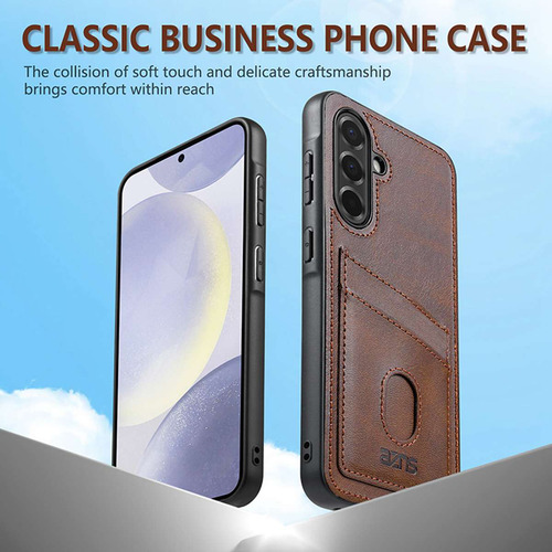 Funda De Piel Sintética Con Ranura Para Tarjetas Para Samsung Galaxy A05s A06 A13 A14 A15 A16 A23 A25 A26 A33 A34 A35