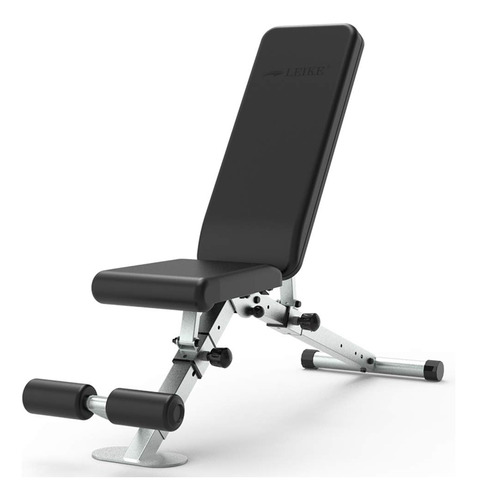 Leikefitness Banco De Pesas Ajustable Plegable Para Ejercici