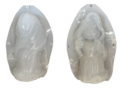 Molde De Princesa Rapunzel Para Yeso 3d