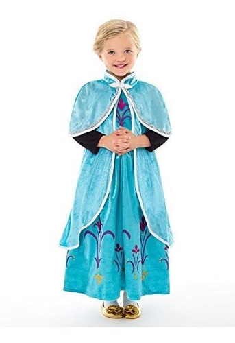 Disfraz Princesa Hielo Con Capa (s/m 1-5) - Lavable Pretender
