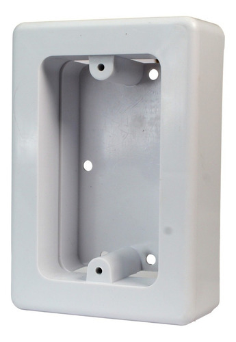 Caja Universal Con Fondo 100 Piezas Pvc Red Electrico para instalación sobre pared Color Blanco