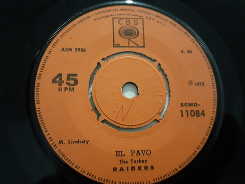 Vinilo Single De Raiders El Pavo (g79 