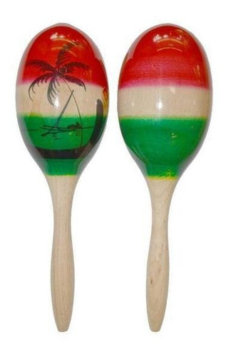 Maracas El Cometa Aile Oval Grande Tricolor 31t