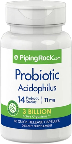 Probiótico Acidophilus 14 Cepas 3 bilhões de Org X 60 cápsulas